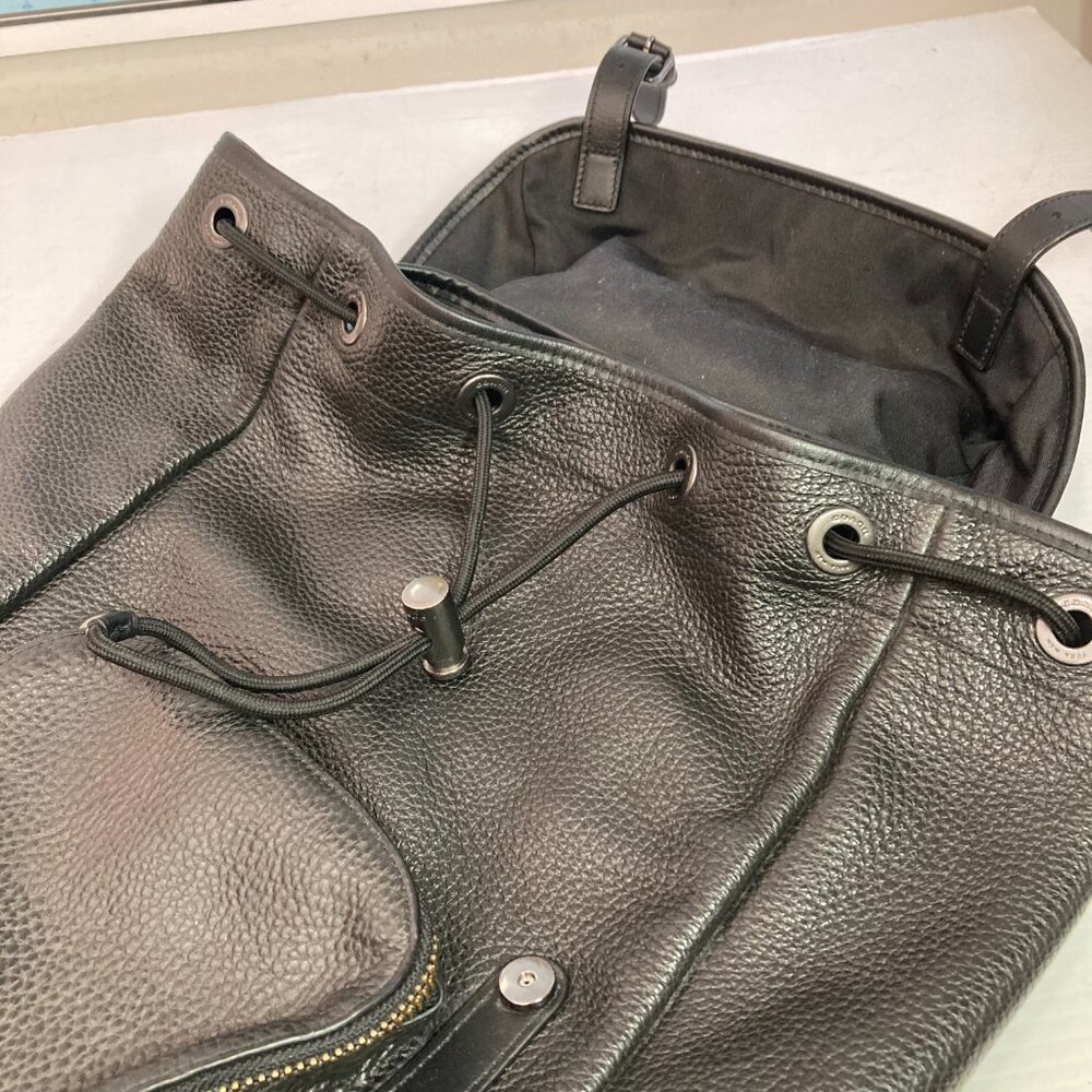 Coach Black Leather Men's Backpack - Picture 5 of 15